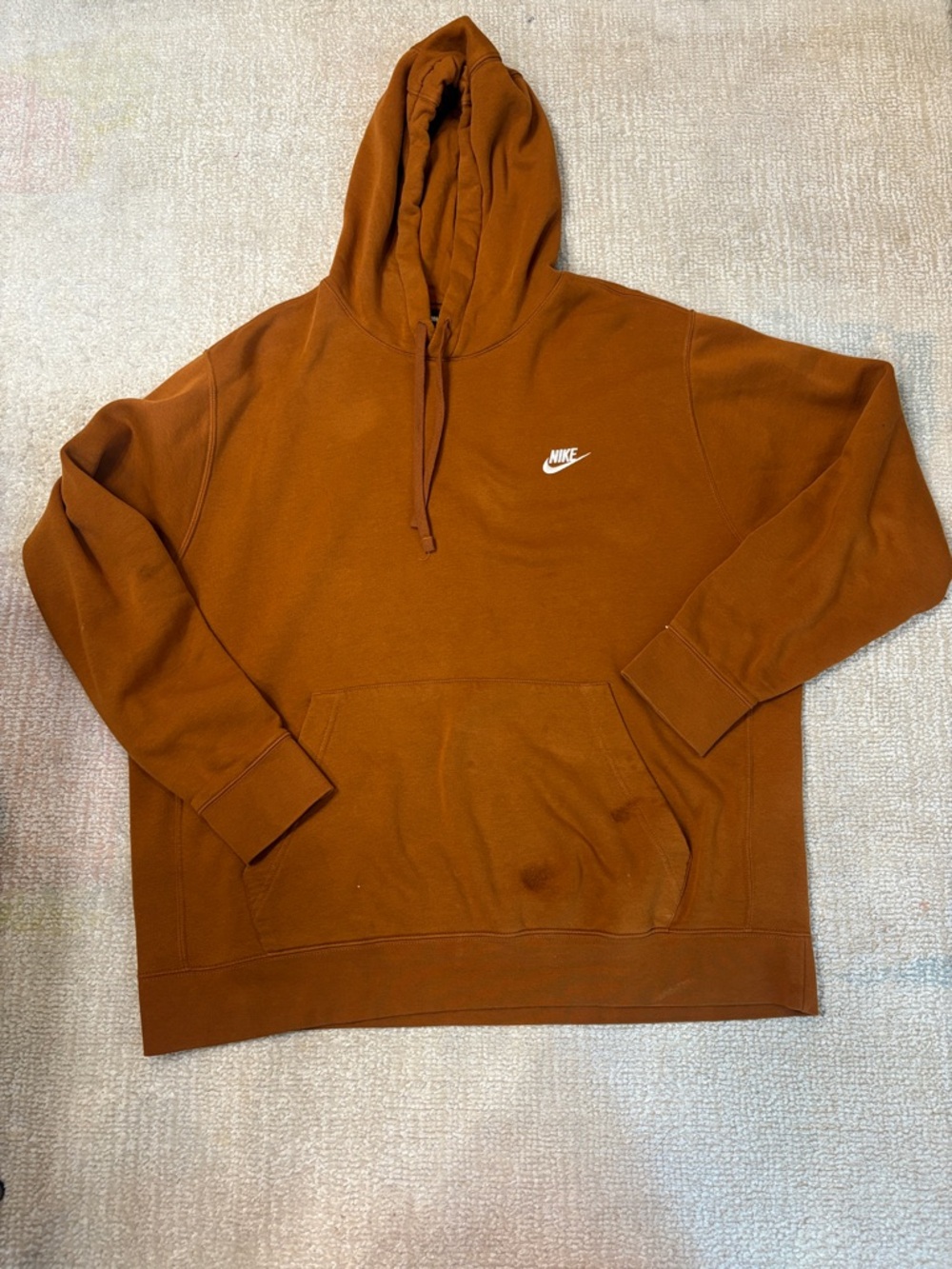 Nike Men's Hoodie in Rust
